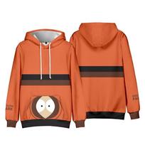 South Park Anime Hoodie Studentiška palaidinė ilgomis rankovėmis Vyriški moteriški gobtuvai Harajuku gatvės apranga Megztiniai Madingi drabužiai XS brown