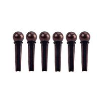 6Pcs Guitar Bridge String Studs Acoustic Guitar Bridge Pins String Peg Musical Instruments Replacement Parts Enduring 1