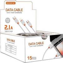USB kabelis Somostel USB-A - Žaibas 1 m Juodas (28259)