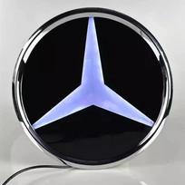 Mercedes Benz automobilio priekinių grotelių logotipas šviesa 3D LED ženklelis Mercedes Benz W213 E klasės emblema Šviečianti dekoratyvinė šviesa white