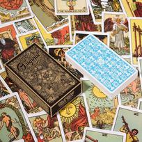Rider Waite Tarot Cards 12*7cm - 78 Card Original Tarot Deck with Instruction Manual - Traditional Divination Tool gelsvai ruda