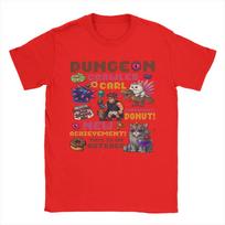 Dungeon crawler carl Princess Donut and Mongo T Shirts Men Cotton Vintage TShirt Round Collar  Tees Short Sleeve Tops Gift Idea S