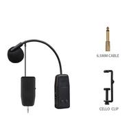 2.4G Bevielė smuiko, violončelės, gitaros mikrofonų sistema. Klipsas ant instrumento. Imtuvas Siųstuvas 2.4G 50 metrų. Aiškus garsas Cello 1 to 1