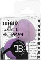 MIMO Set of 2 Mini Sponges Violetinė makiažo kempinėlių rinkinys, 2 vnt.