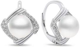 Brilio Silver Brilio Sidabrinis Charming sidabrinis auskarai su perlais EA433W