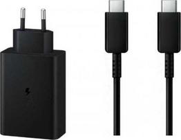 Vega LITTE įkroviklis PD TINKLO ĮKROVIKLIS 2xUSB-C 1xUSB EP-T6530 65W Juodas BULK + ECONOMY USB PD CABLE TYPE-C I TYPE-C 5A 100W Juodas USB3.0>