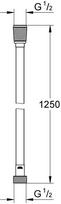 Grohe Silverflex dušo žarna 1250mm., 1/2 x1/2 28362001