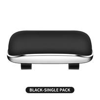 1PC Clip-On Car Sunglasses Box Auto Sun Visor Eyeglass Case Soft-Lined Anti-Scratch Electroplating Durable ABS Fits All Vehicles