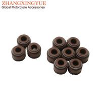 10pc Valve Oil Seal For Sym Euro MX DD 125 FNX125i Fiddle II III 4 50 125 200 GTS125 GTS250 GTS 300 12209-H6B-900