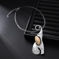 Vintage Elephant Shape Collares Neck Chokers For Women Niche And Unique Animal Suspension Pendants Necklace Jewelry Gift