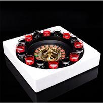 Russian Drinking Game Set Turntable KTV Bar Nightclub Supplies Drinking Game Entertainment Prop Russian Roulette 16 Cups