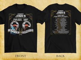 2 Sides Cody Jinks 2026 Hippies & Cowboys Tour Shirt Black Unisex S-5XL E1739 S