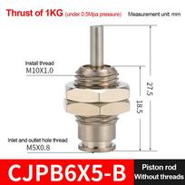 1Pcs Stroke 5-20mm Mini Air Cylinder Single Acting Cylinder  for Automatic Control System no thread CJPB6x5