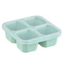 Multiple Compartment Bentos Snacks Box Reusable Meal Preparation Container for Kids and Adults Food Storage Organizer žalia