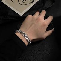 Korėjietiško titano plieno vikingų apyrankė: Unisex, Hip-Hop, Šauliškas Trendas Titanium Steel Bracelet 17cm