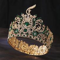 Barokinė Didelė Diadema Nuotakos Karūna Grožio Konkursas Mis Tiara Galvos Papuošalas Nuotaka Vestuvinė Suknelė Plaukų Papuošalai Aksesuarai beige