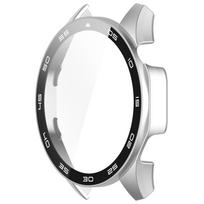 Stiklas+Dėklas Huawei Watch GT4 46mm Grūdinto Stiklo Ekrano Apsauga ir Kietas PC Apsauginis Bamperis Huawei GT 4 Dangtelio Aksesuarams for Huawei GT4 46mm juoda