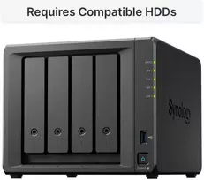 Serveris „Synology DiskStation DS925+“, NAS, „Ryzen Embedded“, V1500B, 4GB, DDR4, 0 TB