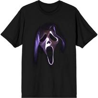 Ghostface White Mask in Hood Men's Black Graphic Tee S juoda