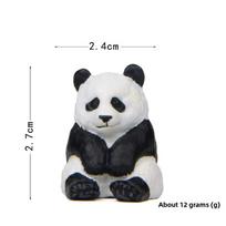 Cute Panda Life, Multi-shaped Creative and Fresh Figurines, Micro-landscape Baking and Landscaping Figurines, Decorative Items Sitting posture balta/juoda