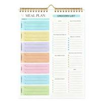 Twin Wire Binding Meal Planner Notebook Magnetic Weekly Meal Planner With 52 Sheets Lined For Tracking Breakfast Dinner 1 white
