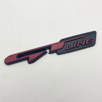 GT LINE Metal Car Emblem for Hyundai Kia: Compatible with Elantra, Sportage, and Stinger.