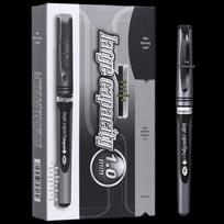 M&G AGP13604 1.0mm Black Cap Gel Pen (12-Pack)
