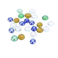 Rocks 100g Round Accessories Mixed Color Pebbles Marbles Craft Flat Fish Tank Glass Stones Aquarium Beads įvairiaspalvis