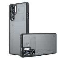 Compatible with RedMagic 11 Air & 10 Pro: Matte Skin-Feel, Drop-Proof, Full-Coverage, Transparent Protective Case. RedMagic 8/8 Pro/8 Pro+ skaidri juoda spalva
