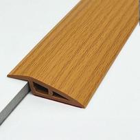 1pc 39.37inch/78.74inch PVC Door Threshold Strip, Transition Profile Self-Adhesive Height Adjustment,Transition Strip Floor (as the picture,1M)