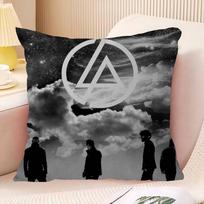 Rock Band L-Linkin Cool P-Park 45*45Cm Cushion Cover Pillow Cover Decor Pillowcase Home Pillowcase For Couch Pillow Peach skin 18*18(CM)-1Pcs