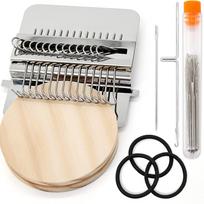 Small Loom Weave Tool Wooden Handmade Looms Weaving Knitting Mini Darning Machine For DIY Handicraft Class Travel Home Darner