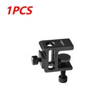 360 Degree Rotation Table Mount Clamp Aluminum Alloy Lantern Stand Clip Adjustable Height Camping Lamp Pole Table Clip for Table