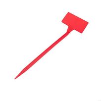 Pack Of 50 Plastic Plant Labels For Garden Nursery Herb Flower Vegetable Marking Waterproof ABS Markers B03E raudona