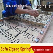 Sustiprintas zigzago spyruoklių komplektas sofos remontui Length 40cm with 2 clips + 6 nails