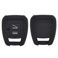 Skirta OPEL Astra Zafira Frontera Omega Fob Shell Holder Protector 2 mygtukų silikono rakto dėklo dangtelis juoda