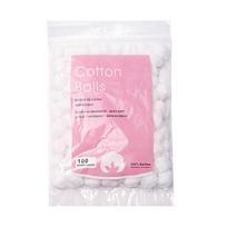 Yousheng 1/2/3/5 Bags Disposable Cotton Balls 100 Count Soft Water Absorbent Multi-functional Face Makeup Nail Polish Removal Cotton Ball Set 1pc