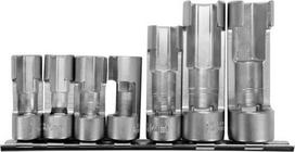 Atvirų antgalių rinkinys - Yato - 3/8” ir 1/2” - 7 dalys - 10-19 mm - Chromo-vanadžio plienas - Metalinis strypas