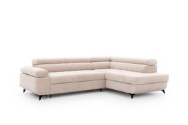 Kampinė sofa Dragonis L, 203x269x97 cm, smėlio spalvos