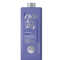BBCOS EMPHASIS BLOND-T Purple Blue kaukė 1000 ml – sidabrinė kaukė blondiniams plaukams