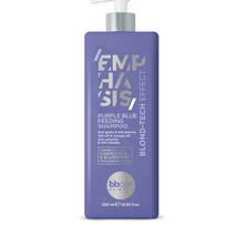 BBCOS EMPHASIS BLOND-TECH sidabrinis šampūnas 500 ml – blondiniams plaukams
