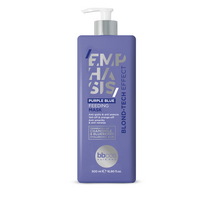 BBCOS EMPHASIS BLOND-T Purple Blue kaukė 500 ml – sidabrinė kaukė blondiniams plaukams