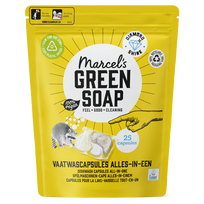 Marcel’s Green Soap indaplovių kapsulės ALL-IN-ONE 25 vnt. – kapsulės indaplovei