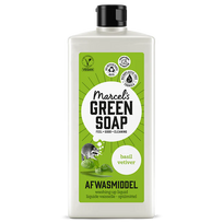 Marcel’s Green Soap indų ploviklis Basil & Vetiver 500 ml – ekologiškas indų plovimo skystis