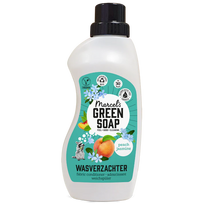 Marcel’s Green Soap audinių minkštiklis Peach & Jasmine 750 ml – skalbinių minkštiklis su persikų kvapu