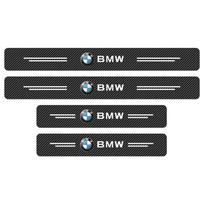 4 vnt. Automobilio durų slenksčio anglies pluošto apsauginės plokštelės lipduko priedai BMW Performance F25 F26 F15 F16 E90 E91 E92 E60 E84
