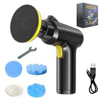 Cordless Car Polisher Brushless Motor Three Gears of Speed Adjustable Fine Quality Sponge Pads juoda