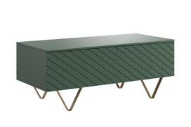 Kavos staliukas Scalia, 120x55x48 cm, žalias/aukso spalvos