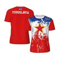 Yugoslavia Flag Graphic Mens Football Jersey Fashion National Emblem 3D Printed Sports T Shirt Casual Oversized Breathable Tees XXS
