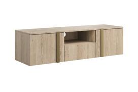 TV staliukas Verica, 45x150x40 cm, rudas/aukso spalvos